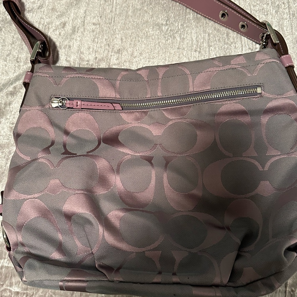 Coach Gray and Pink Women's Bag